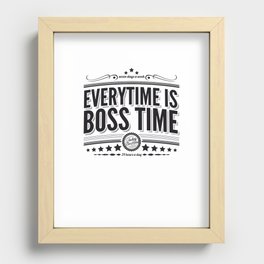 Every time is Boss time (Springsteen tribute) Recessed Framed Print