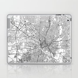 Dallas White Map Laptop Skin