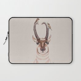 In It Together - Pronghorn and Willow Flycatcher Laptop Sleeve