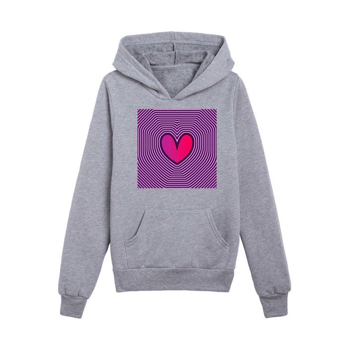 Valentine's heart illustration Kids Pullover Hoodie