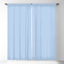 Pale Pastel Blue Solid Color Blackout Curtain