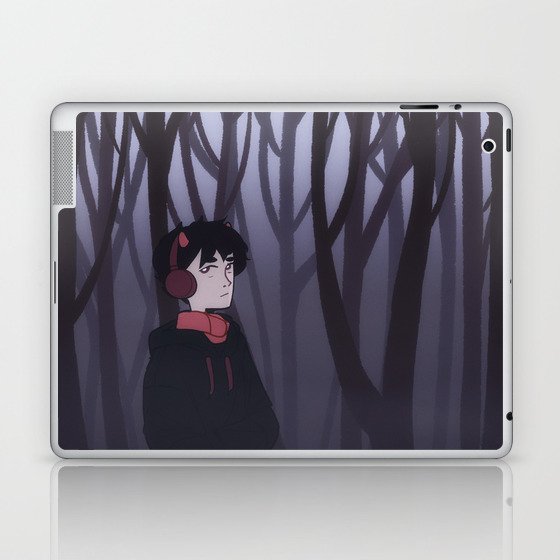 Through the forest Laptop & iPad Skin