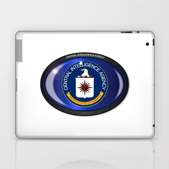 CIA Flag Oval Laptop & iPad Skin
