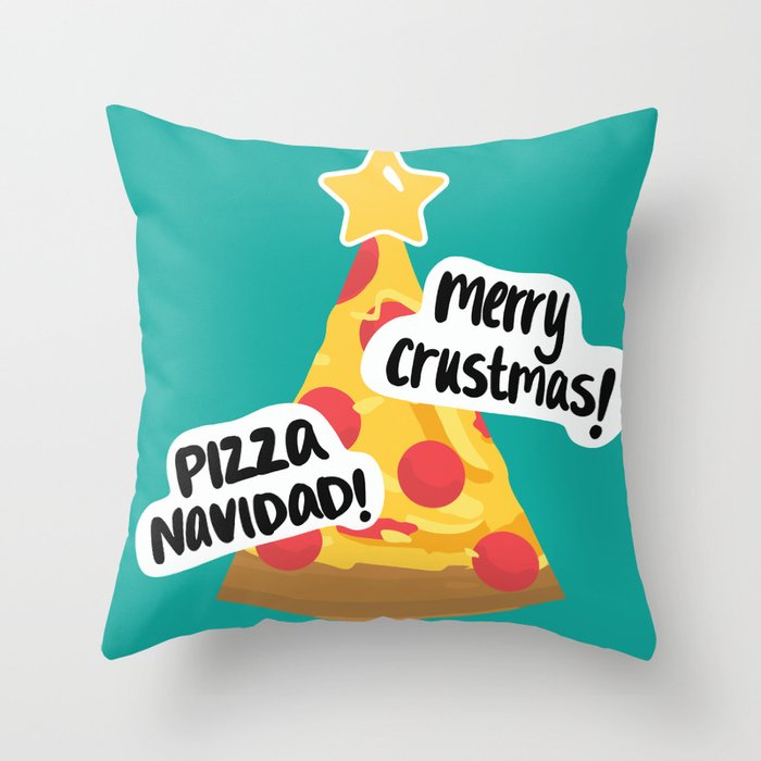 Merry Crustmas Throw Pillow