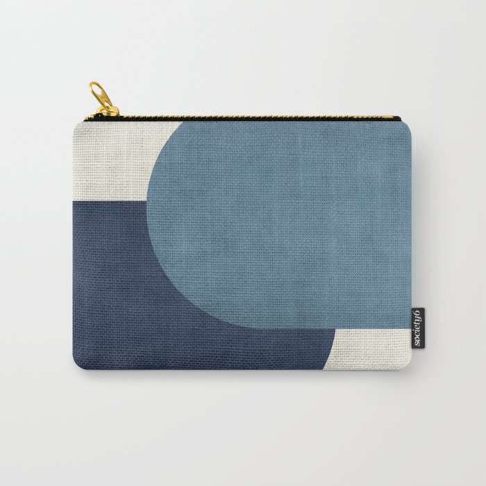 Halfmoon Colorblock - Blue Carry-All Pouch