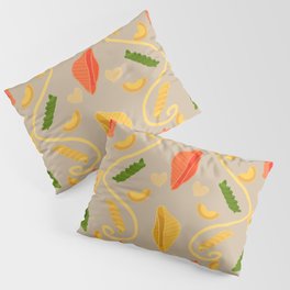 I Love Tri-Color Pasta Pattern Pillow Sham