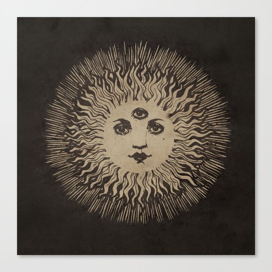 Three Eyed Sun Canvas Print