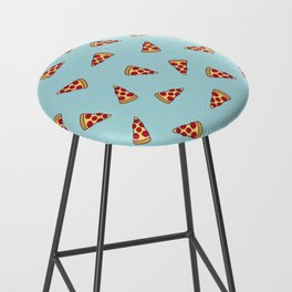 Pizza Slice Pattern (light aqua blue) Bar Stool