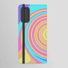 1990s Colors Retro Swirl Android Wallet Case