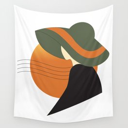 Sunset Woman Wall Tapestry