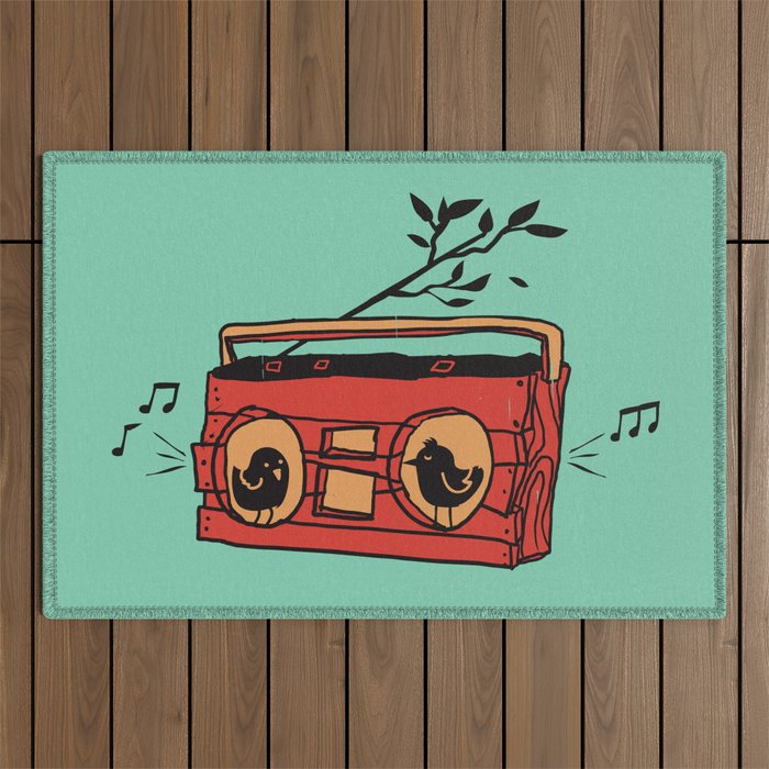 Nature's boombox Outdoor Rug