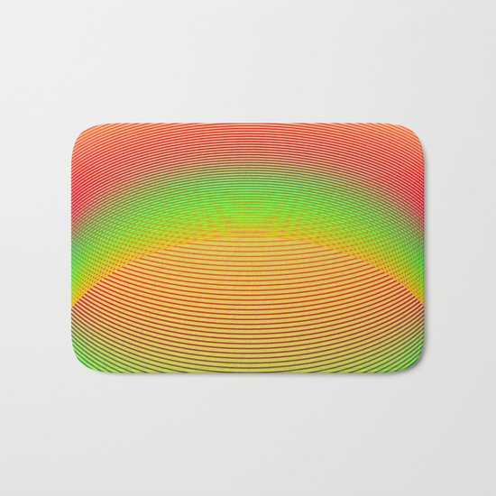 Orange Helix Bath Mat
