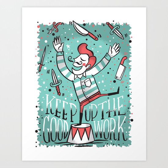 All up in the air Art Print