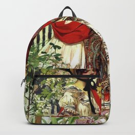 Victorian romance Backpack | Woman, Victorian, Beauty, Lady, Retro, Vintage, Historical, Female, Drawing, Costume 