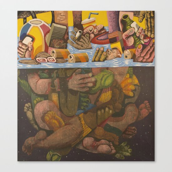 Pool Party Canvas Print
