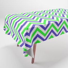Lime Purple Chevrons Tablecloth