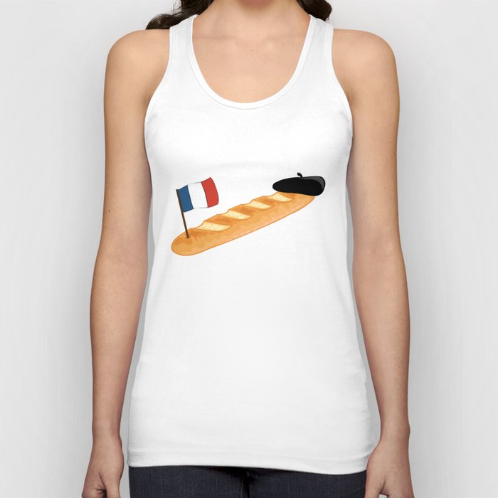 French Baguette - Funny French Food Tank Top