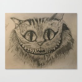 Cheshire Cat Drawing Canvas Print