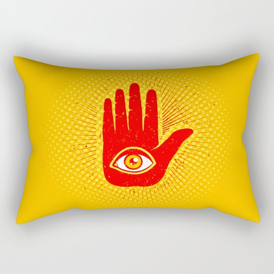 Hand and eye Rectangular Pillow
