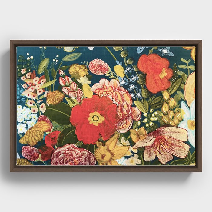 floral arrangment II Framed Canvas