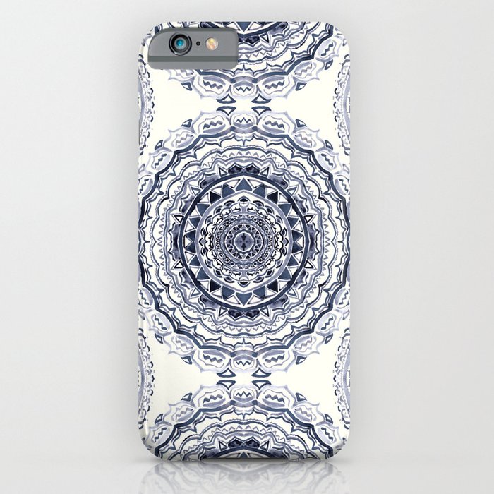 supernova-in navy, dark blue, & grey iphone case