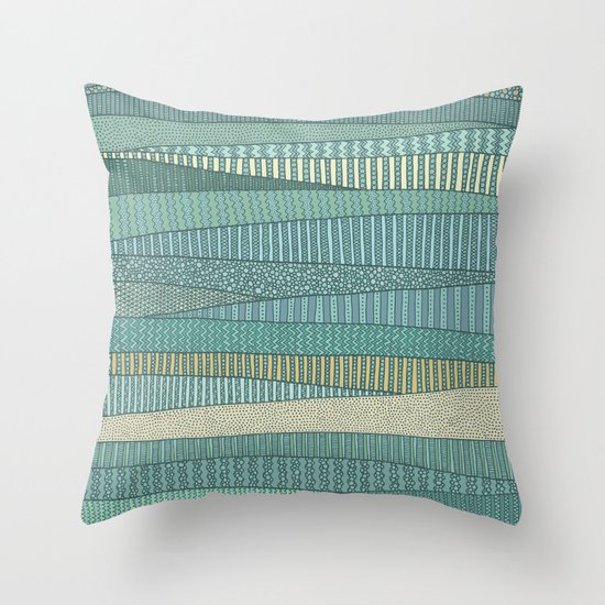 Summer Fields Throw Pillow
