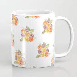 Rustic Roses Pattern // Watercolor Floral Design Coffee Mug