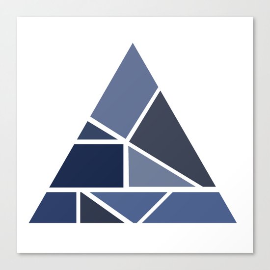 Triangle puzzle Canvas Print