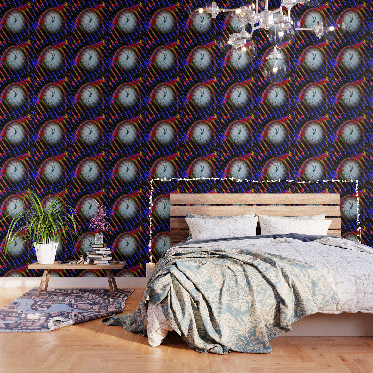 Abstract Perfection Time Is Running Wallpaper By Walterzettl Society6
