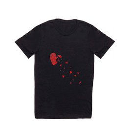 Breaking Love Heart T Shirt