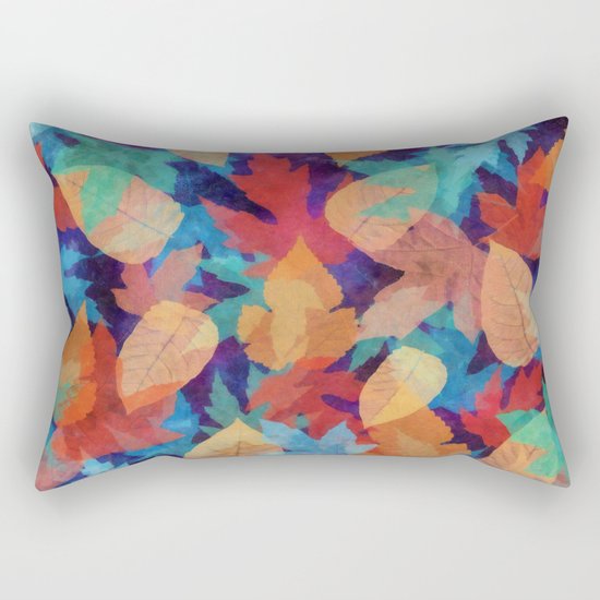 Colorful fallen leaves Rectangular Pillow