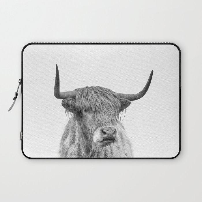 Highland Bull Portrait Laptop Sleeve