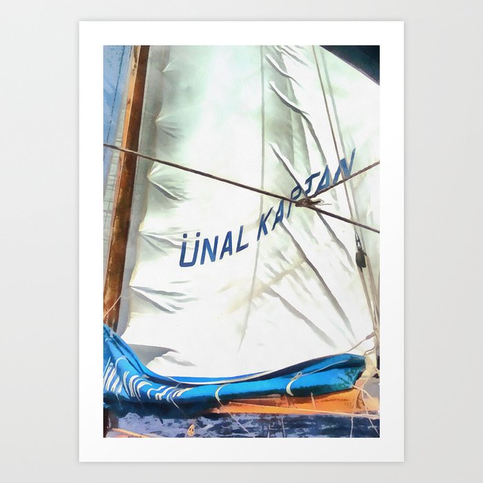 The Sails Of Unal Kaptan Art Print
