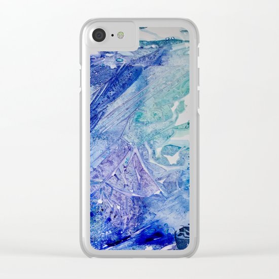 Water Scarab Fossil Under the Ocean, Environmental Clear iPhone Case