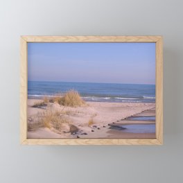 At The Beach Framed Mini Art Print