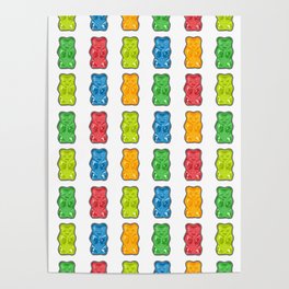 Rainbow Gummy Bears Poster