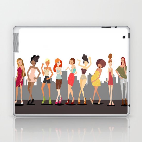 Girls girls Girls Laptop & iPad Skin