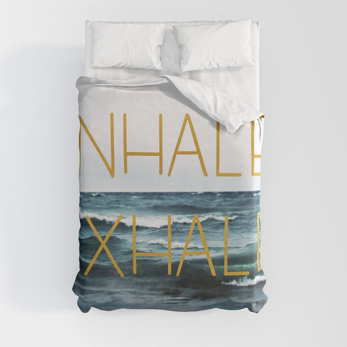 Inhale Exhale Duvet Cover