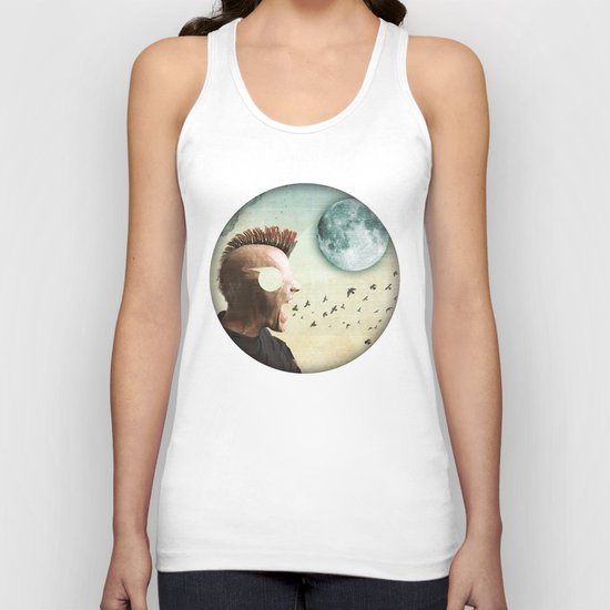 luna mohawk Unisex Tank Top
