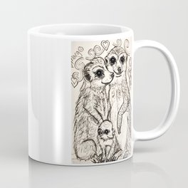 Cute Meerkat Family Coffee Mug