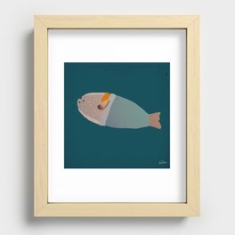 Into the deep sea Recessed Framed Print