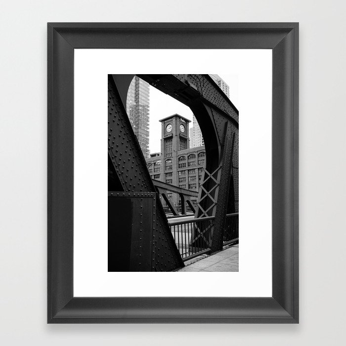 Clark Street Bridge - Chicago Framed Art Print