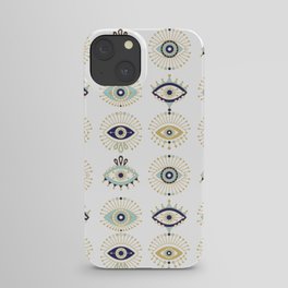 Evil Eye Collection on White iPhone Case