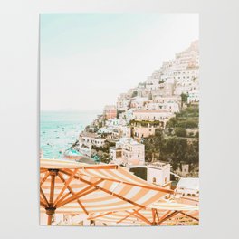 Positano, Italy Beach Vibes Photography Poster