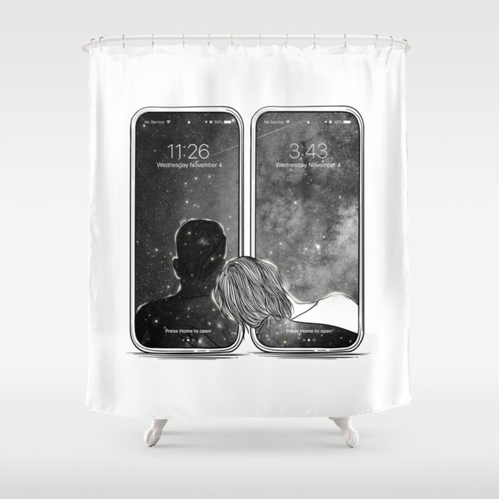 Deep calls. Shower Curtain