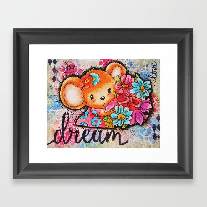 Mousey Cute Framed Art Print