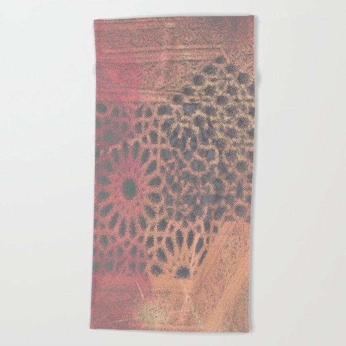 Moroccan Soft Pastel Beach Towel by intensebydesign | Society6