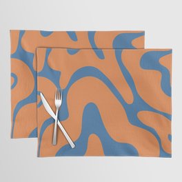 9 Swirl Liquid Abstract Shapes 220701 Valourine Design  Placemat