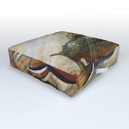 The Native Brook Trout Outdoor Floor Cushion