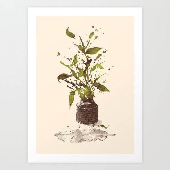 A Writer's Ink Art Print